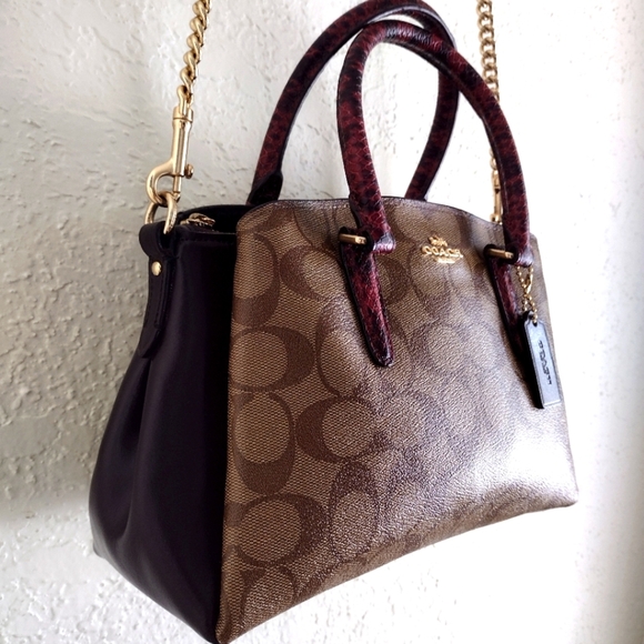 COACH Mini Sage Carryall In Signature Leather F84623 - Picture 4 of 13